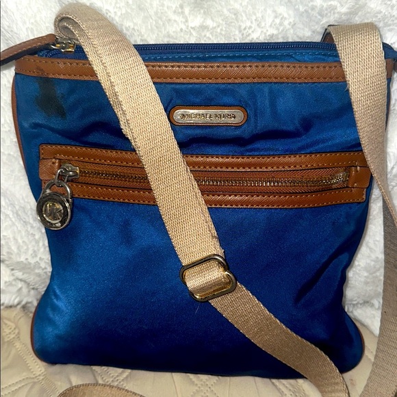 Michael Kors Navy and Brown Messenger Bag messenger bag - Picture 3 of 7